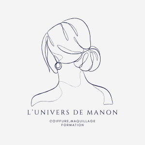 Logo l'univers de Manon, coiffeuse et maquilleuse de mariée en Provence